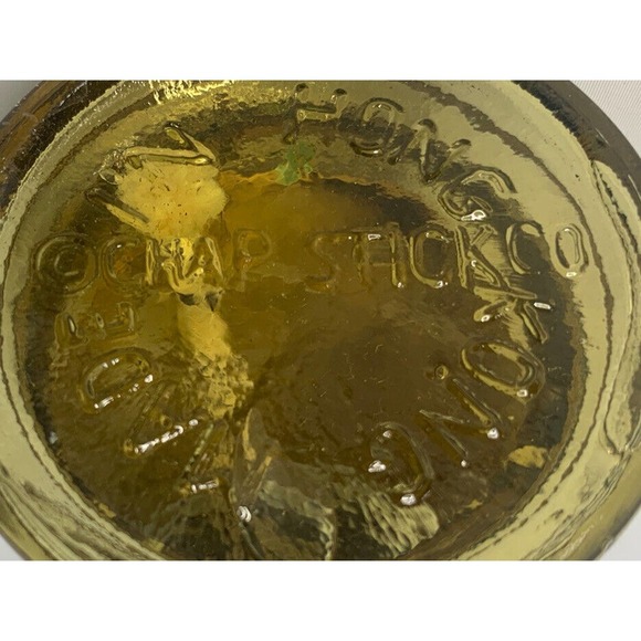 Vintage Chap Stick Co Amber Bottle Oil Lamp Religious Praying Hands Hong Kong 9" - Picture 10 of 10